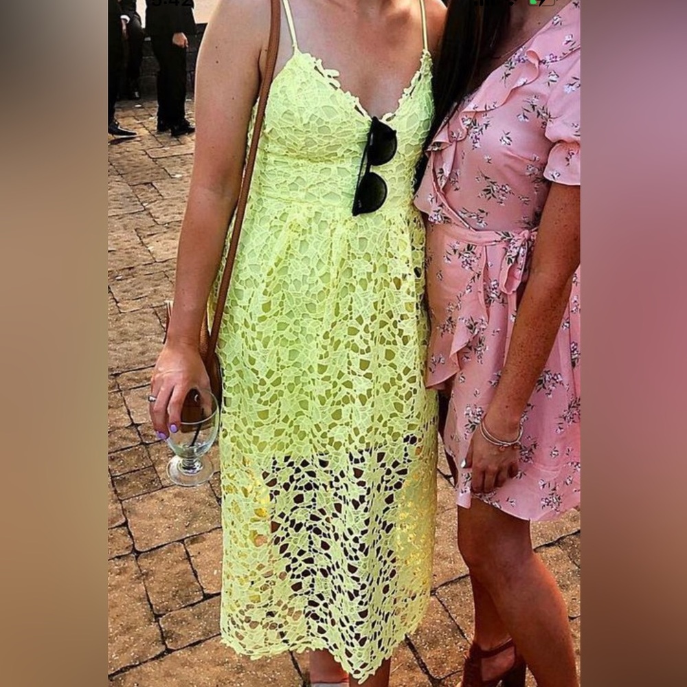 Beautiful yellow lace dress
